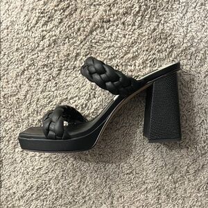 Dolce Vita Black Braided Heels